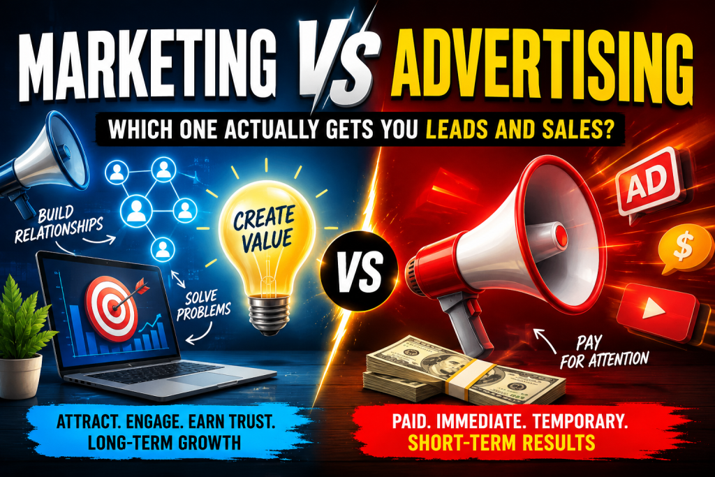 marketing vs advertising